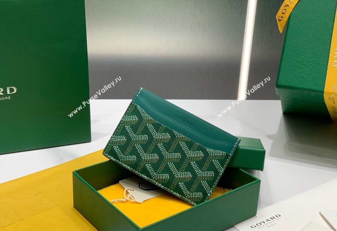 Goyard Saint-Sulpice Card Case Wallet Green 2024 8501 (ZHANG-240418039)
