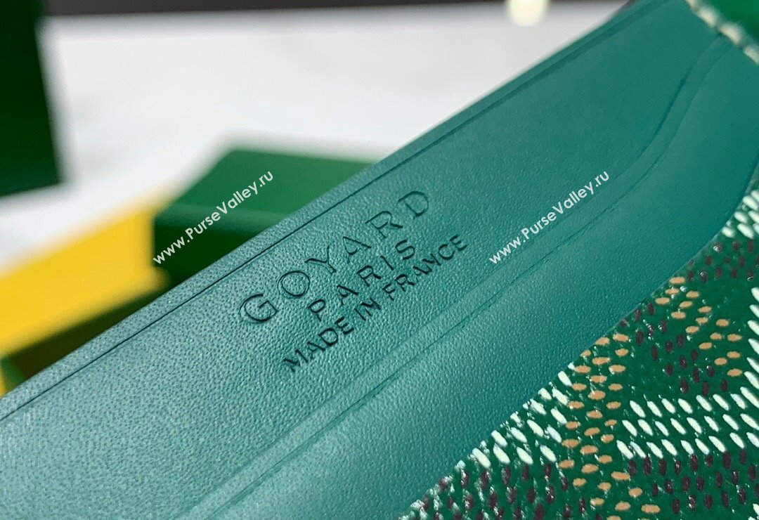 Goyard Saint-Sulpice Card Case Wallet Green 2024 8501 (ZHANG-240418039)