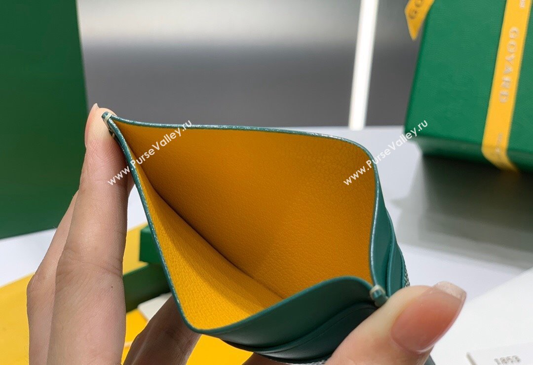 Goyard Saint-Sulpice Card Case Wallet Green 2024 8501 (ZHANG-240418039)