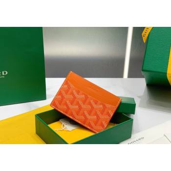 Goyard Saint-Sulpice Card Case Wallet Orange 2024 8501 (ZHANG-240418040)