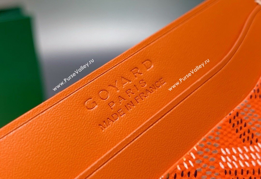 Goyard Saint-Sulpice Card Case Wallet Orange 2024 8501 (ZHANG-240418040)