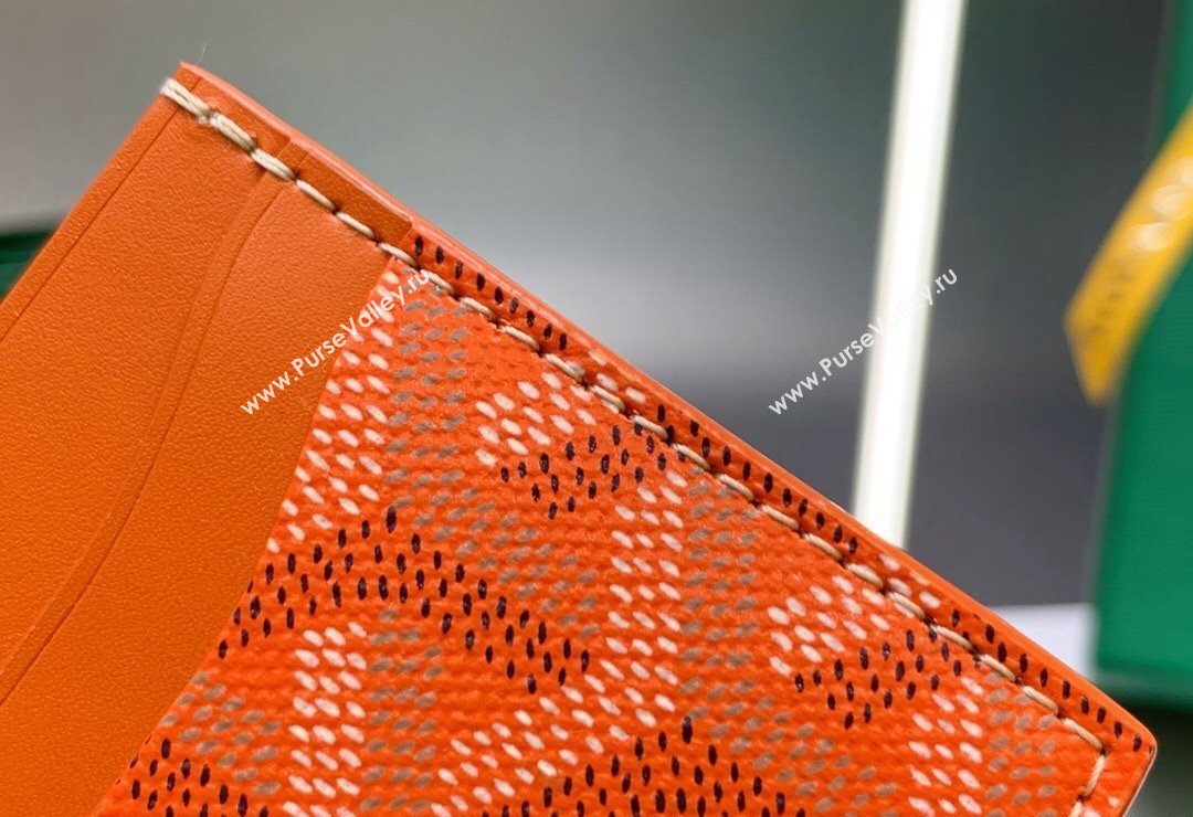 Goyard Saint-Sulpice Card Case Wallet Orange 2024 8501 (ZHANG-240418040)