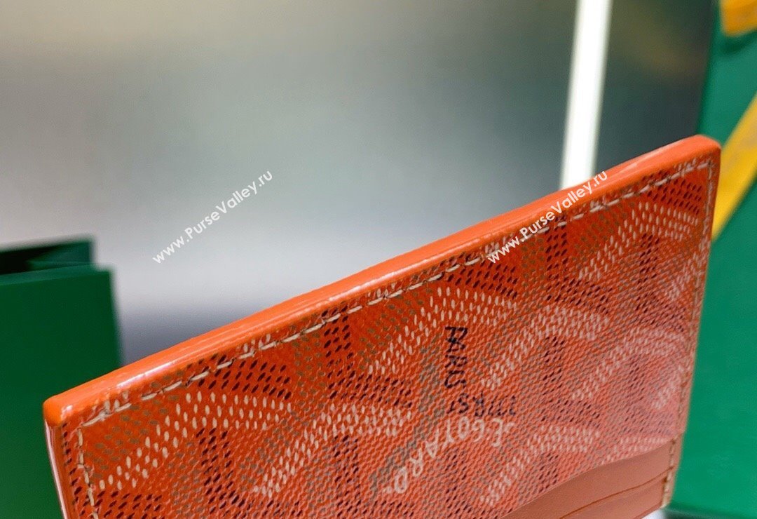 Goyard Saint-Sulpice Card Case Wallet Orange 2024 8501 (ZHANG-240418040)
