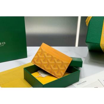Goyard Saint-Sulpice Card Case Wallet Yellow 2024 8501 (ZHANG-240418042)