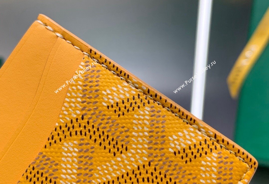 Goyard Saint-Sulpice Card Case Wallet Yellow 2024 8501 (ZHANG-240418042)