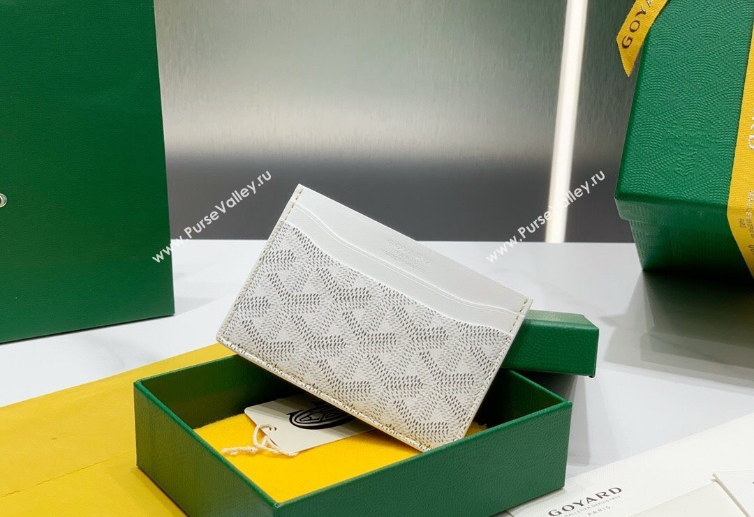 Goyard Saint-Sulpice Card Case Wallet White 2024 8501 (ZHANG-240418044)