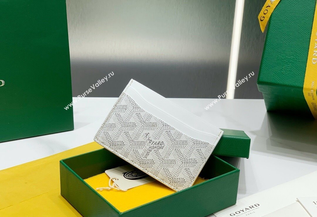 Goyard Saint-Sulpice Card Case Wallet White 2024 8501 (ZHANG-240418044)