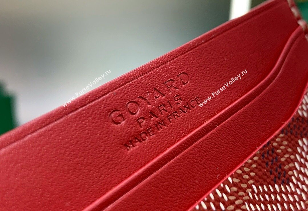 Goyard Saint-Sulpice Card Case Wallet Red 2024 8501 (ZHANG-240418045)