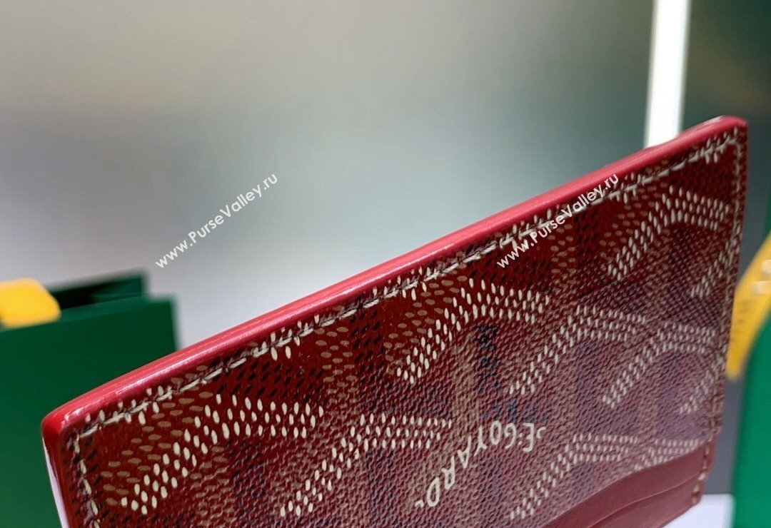 Goyard Saint-Sulpice Card Case Wallet Red 2024 8501 (ZHANG-240418045)