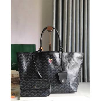 Goyard Saint Louis PM Tote Bag Black 2024 020184 (nana-240713041)