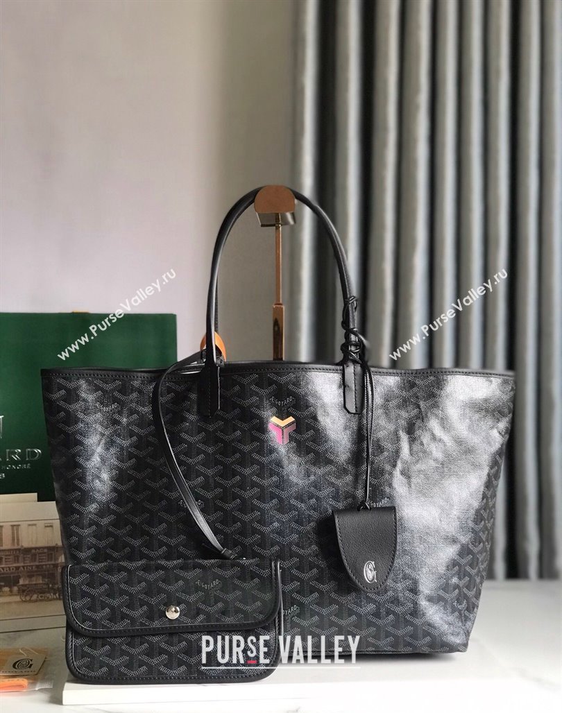 Goyard Saint Louis PM Tote Bag Black 2024 020184 (nana-240713041)