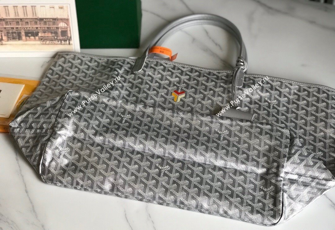 Goyard Saint Louis GM Tote Bag Silver 2024 020144 (nana-240713048)