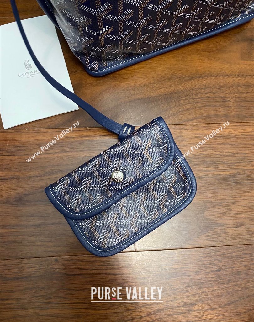 Goyard Anjou Mini Tote Bag 2321 Navy Blue 2023 Top (ZHANG-240418001)