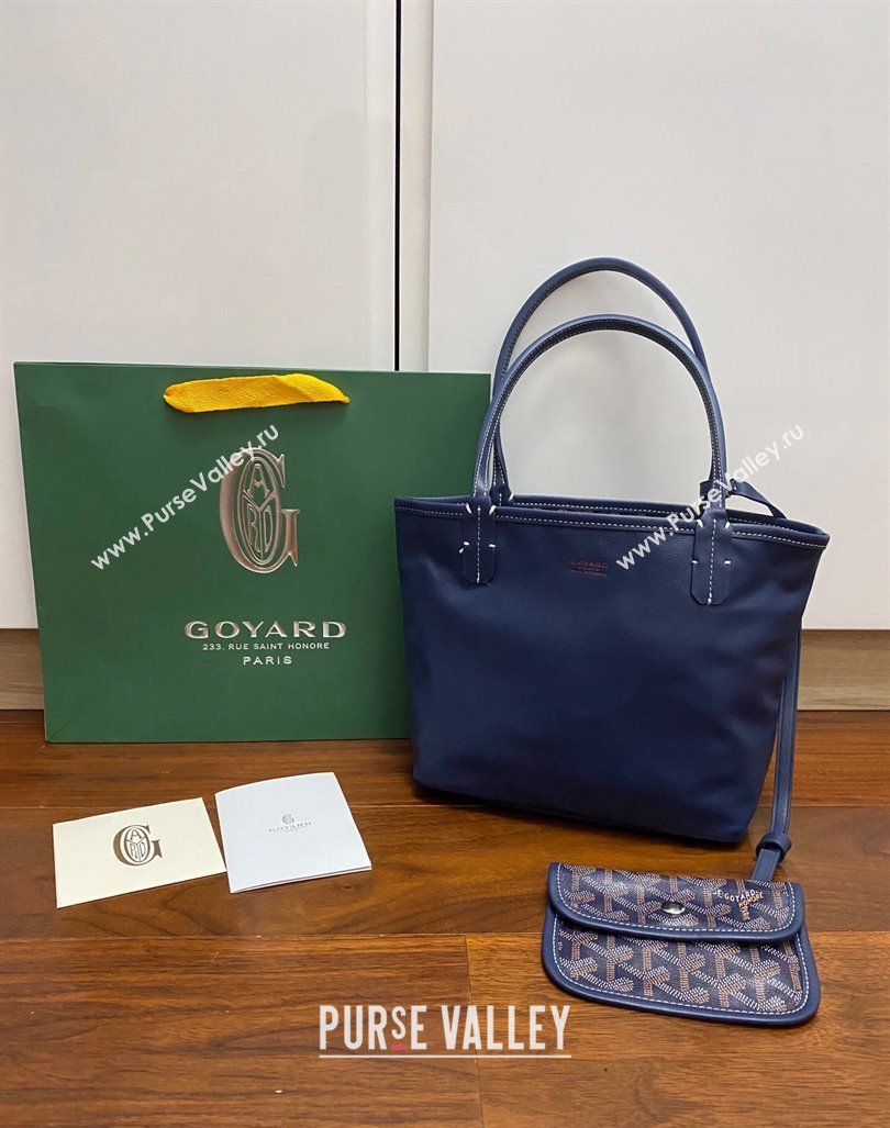 Goyard Anjou Mini Tote Bag 2321 Navy Blue 2023 Top (ZHANG-240418001)