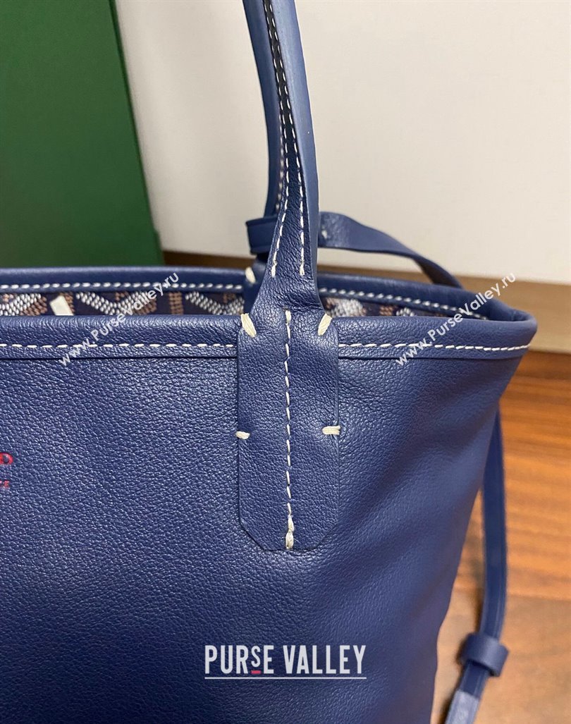 Goyard Anjou Mini Tote Bag 2321 Navy Blue 2023 Top (ZHANG-240418001)