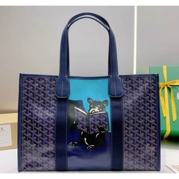 Goyard Villette Tote Bag with Bulldog Sky Blue 2024 020197 (ZHANG-240418003)