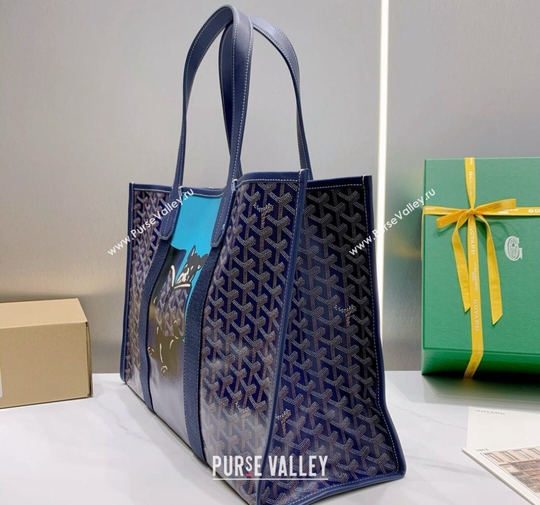 Goyard Villette Tote Bag with Bulldog Sky Blue 2024 020197 (ZHANG-240418003)