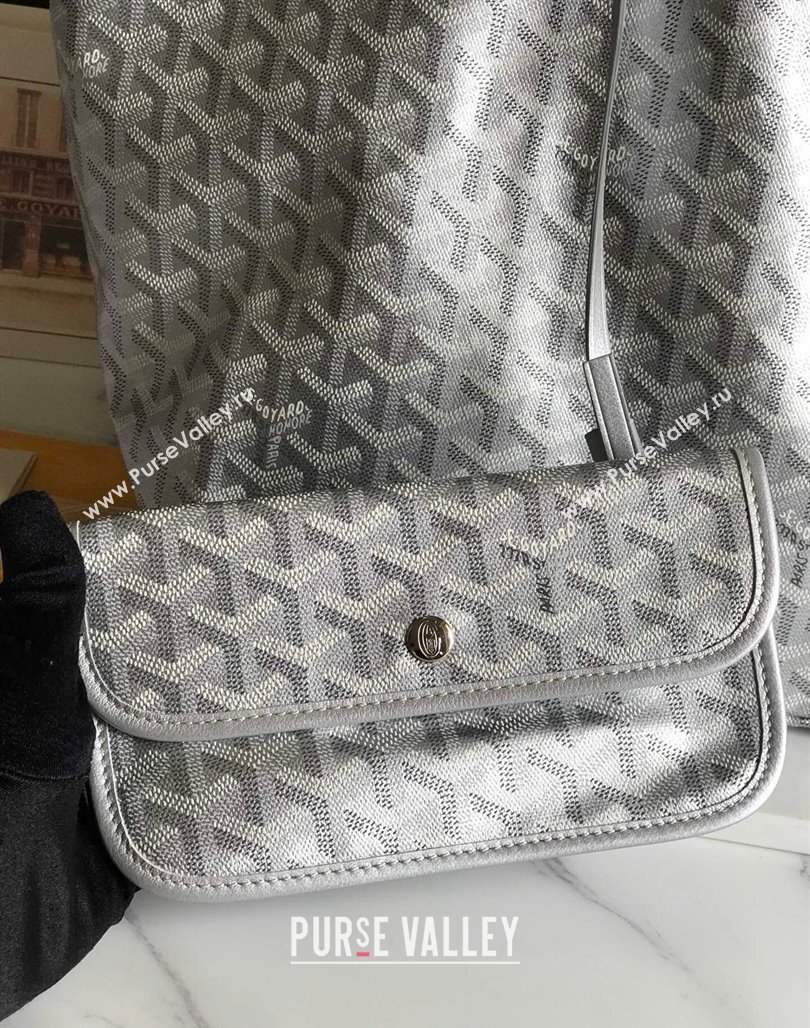 Goyard Saint Louis GM Tote Bag Silver 2024 020144 (nana-240713048)