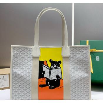Goyard Villette Tote Bag with Bulldog White 2024 020197 (ZHANG-240418004)