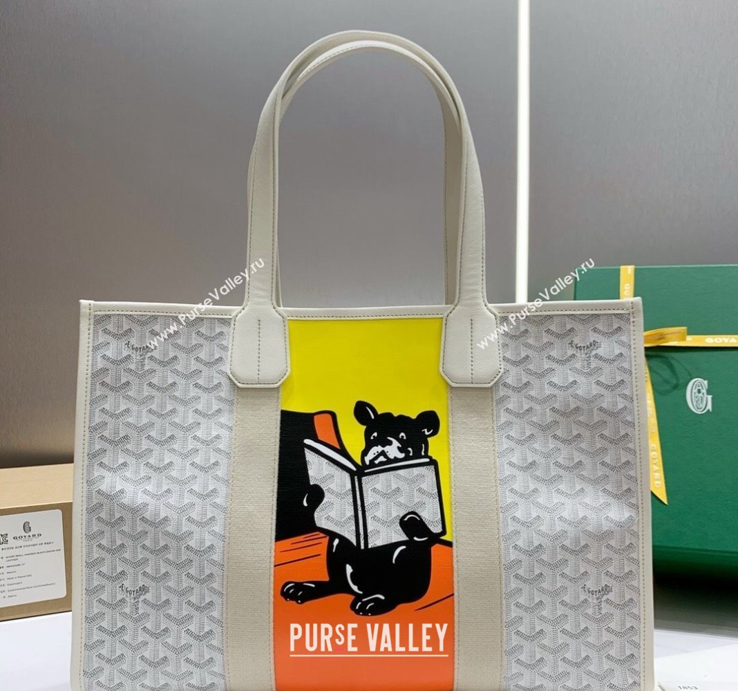 Goyard Villette Tote Bag with Bulldog White 2024 020197 (ZHANG-240418004)