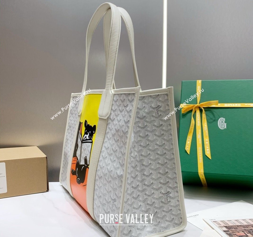 Goyard Villette Tote Bag with Bulldog White 2024 020197 (ZHANG-240418004)