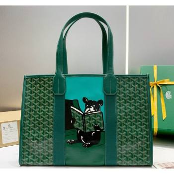 Goyard Villette Tote Bag with Bulldog Green 2024 020197 (ZHANG-240418005)