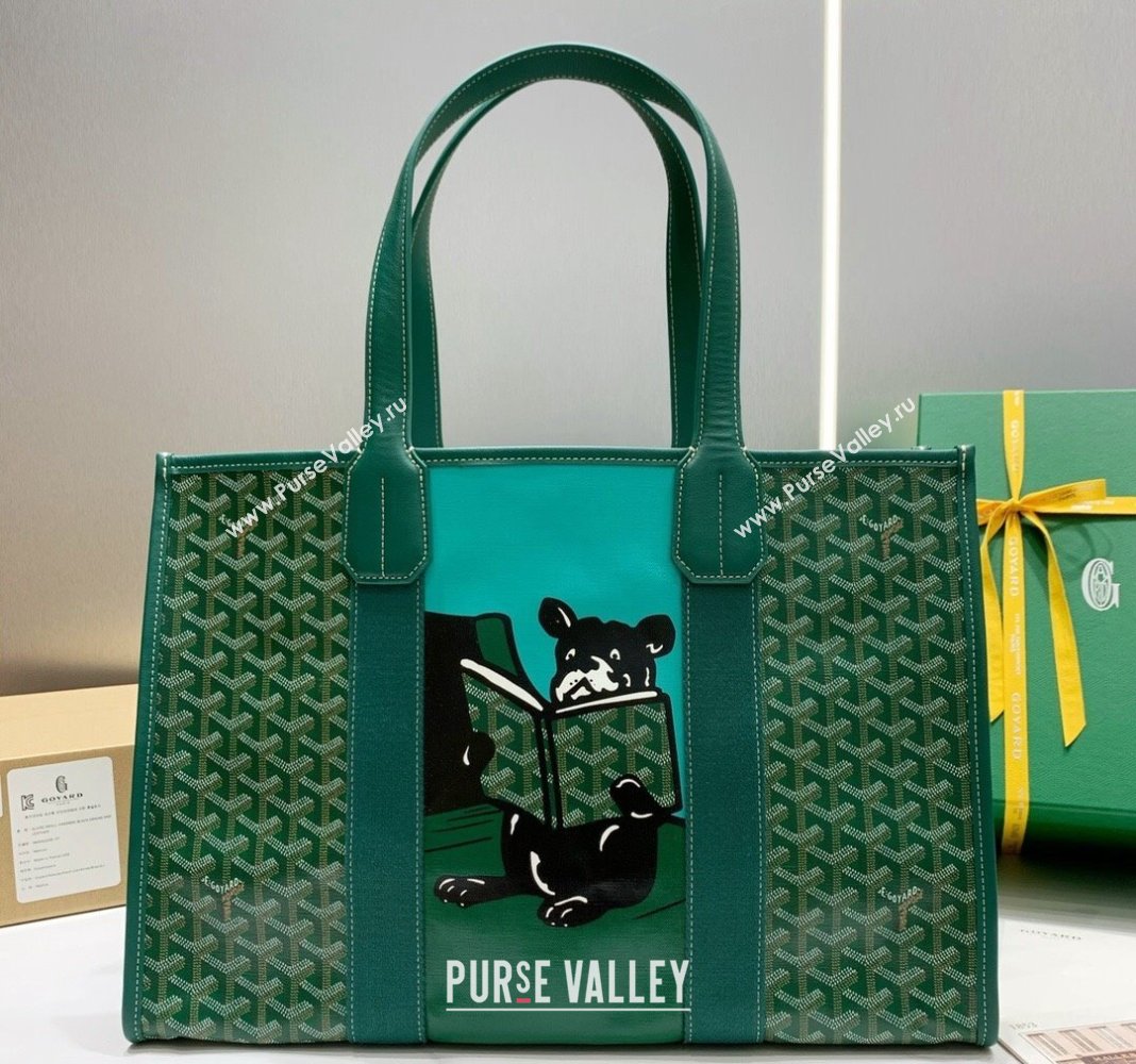 Goyard Villette Tote Bag with Bulldog Green 2024 020197 (ZHANG-240418005)