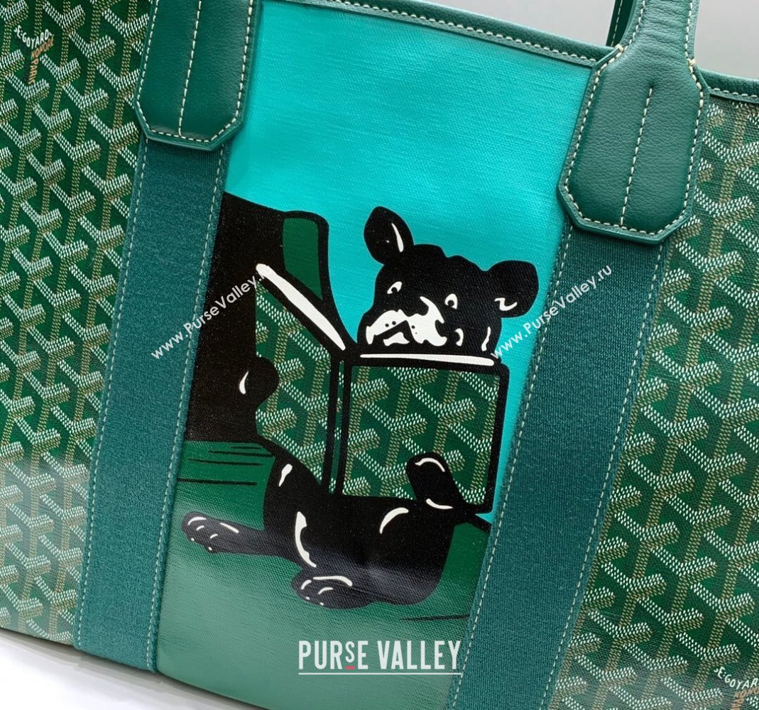 Goyard Villette Tote Bag with Bulldog Green 2024 020197 (ZHANG-240418005)