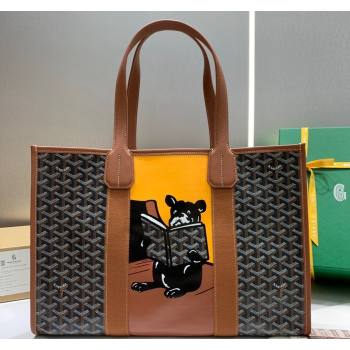 Goyard Villette Tote Bag with Bulldog Brown 2024 020197 (ZHANG-240418006)