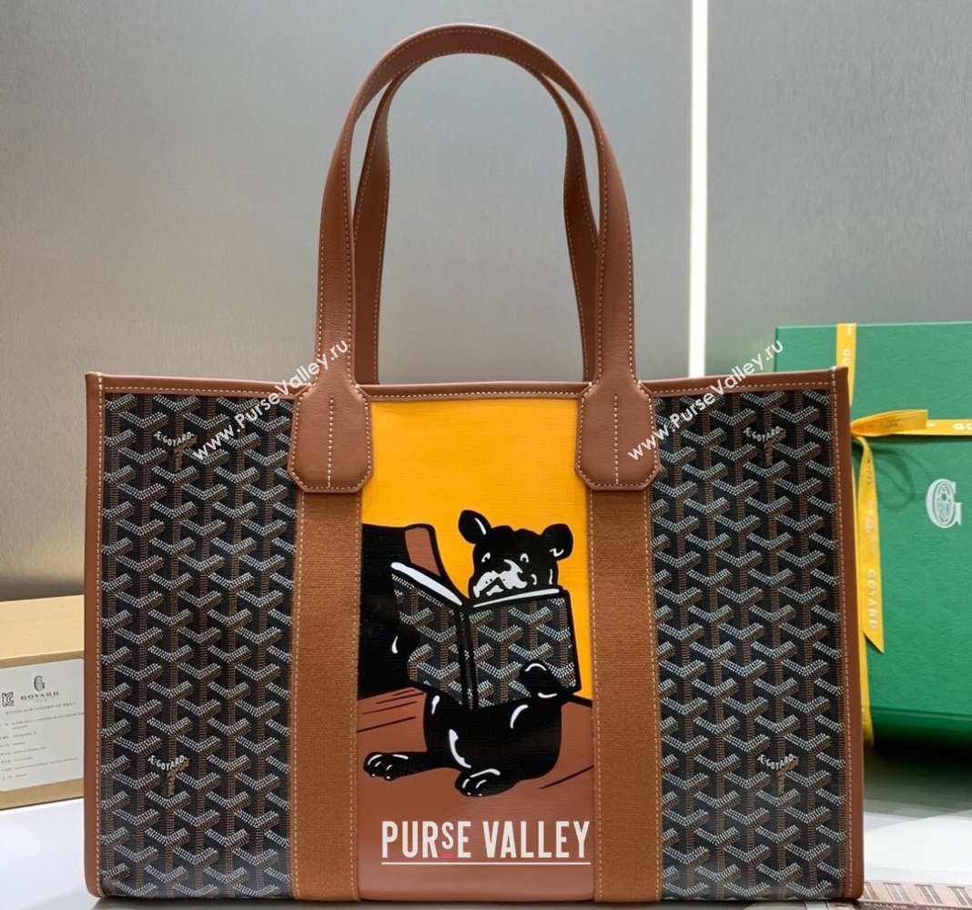 Goyard Villette Tote Bag with Bulldog Brown 2024 020197 (ZHANG-240418006)