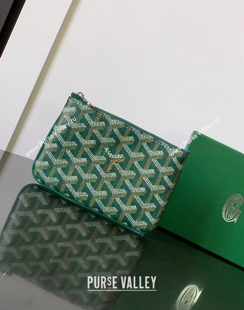 Goyard Senat Mini Pouch Green 2024 1061XS (ZHANG-240527054)