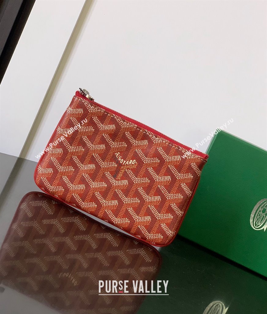 Goyard Senat Mini Pouch Red 2024 1061XS (ZHANG-240527057)