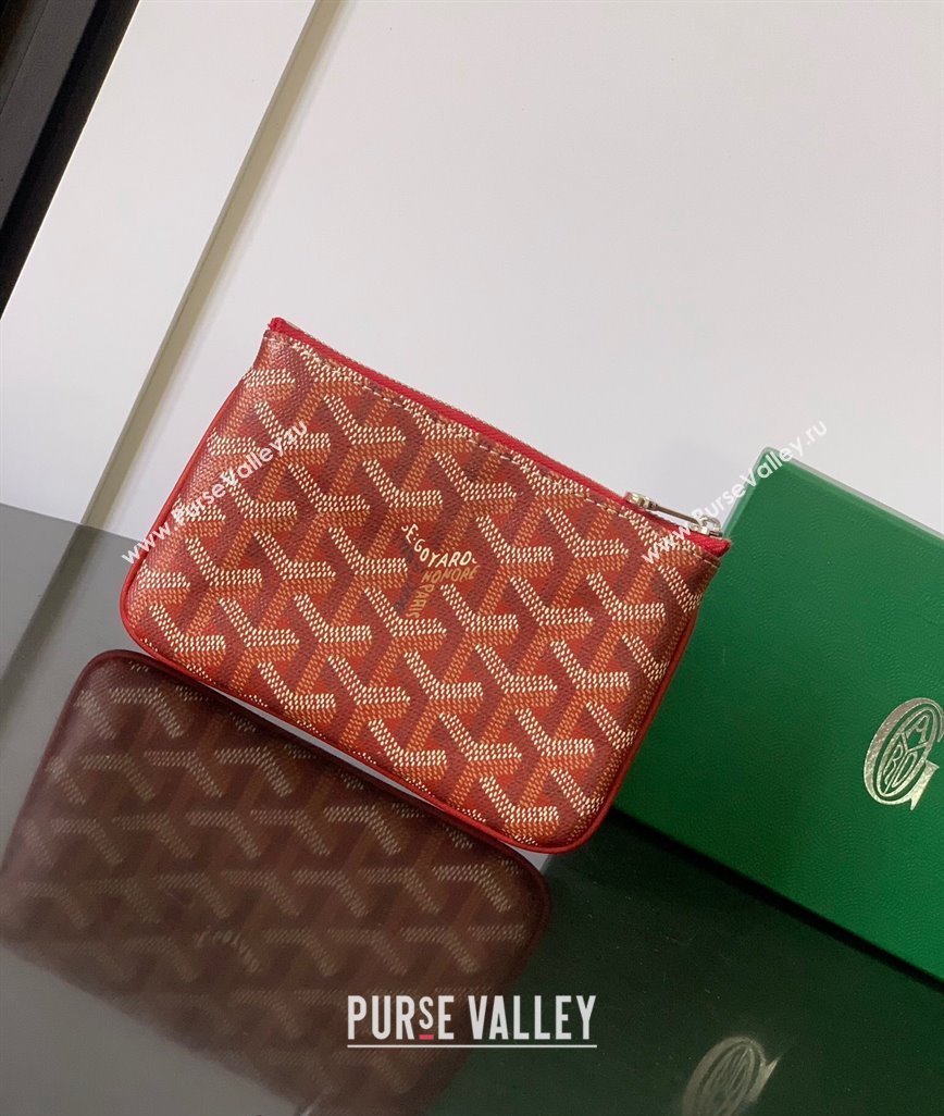 Goyard Senat Mini Pouch Red 2024 1061XS (ZHANG-240527057)