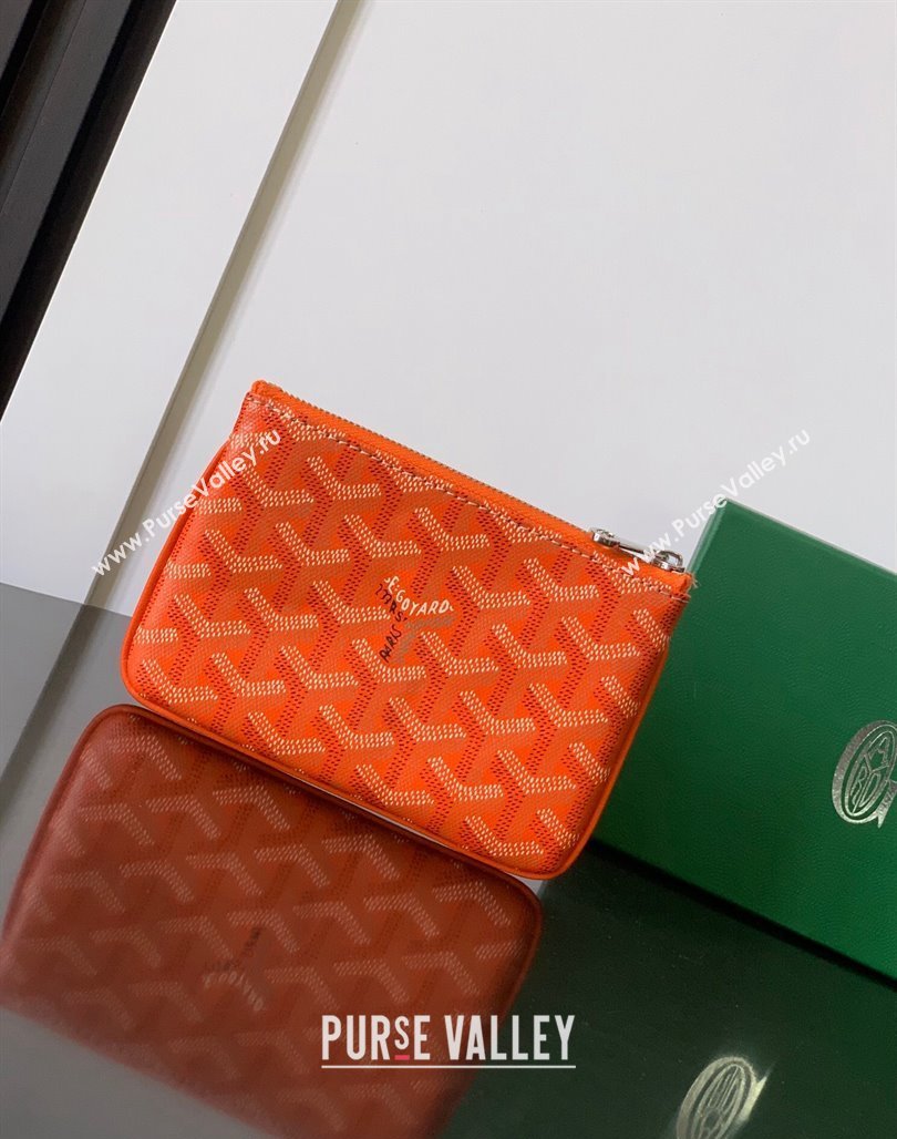 Goyard Senat Mini Pouch Orange 2024 1061XS (ZHANG-240527058)