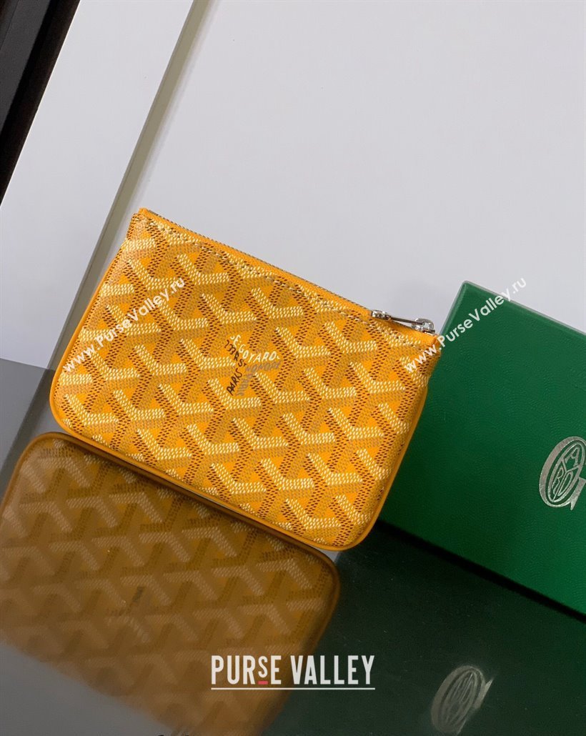 Goyard Senat Mini Pouch Yellow 2024 1061XS (ZHANG-240527059)