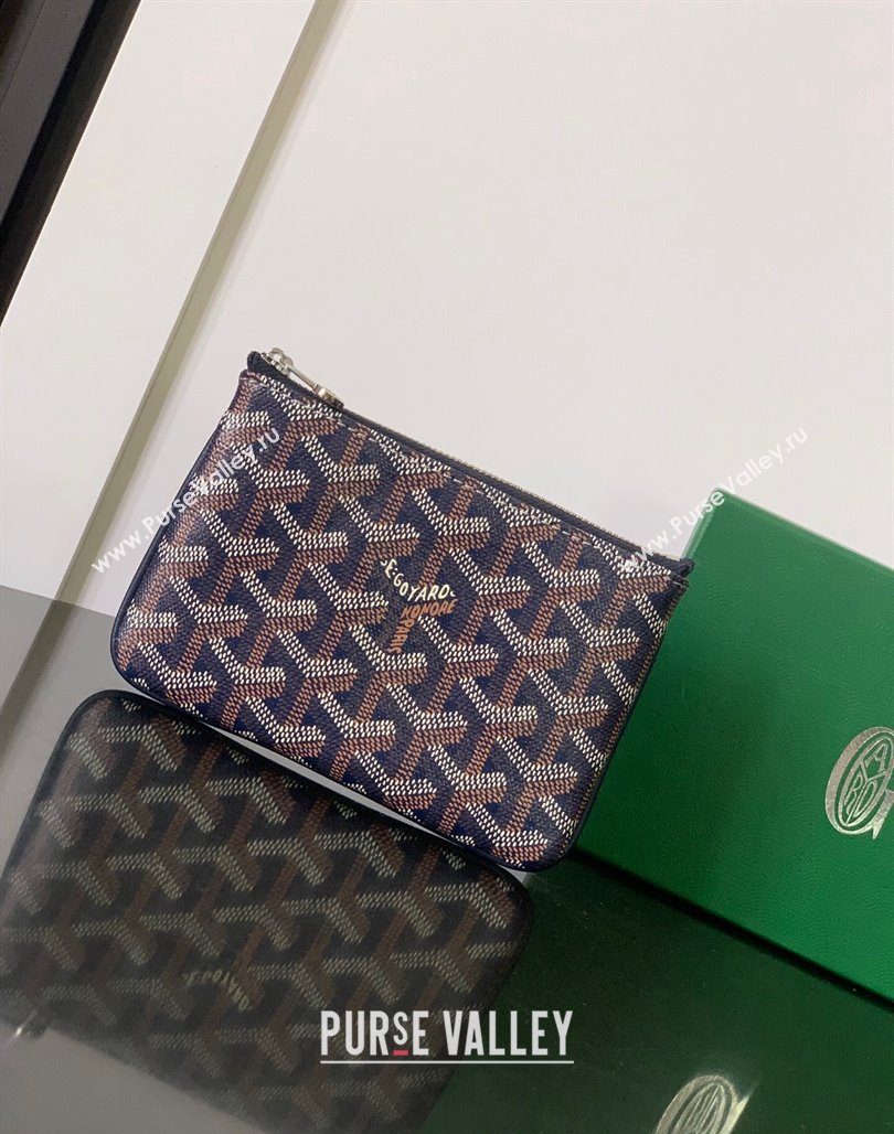 Goyard Senat Mini Pouch Navy Blue 2024 1061XS (ZHANG-240527060)