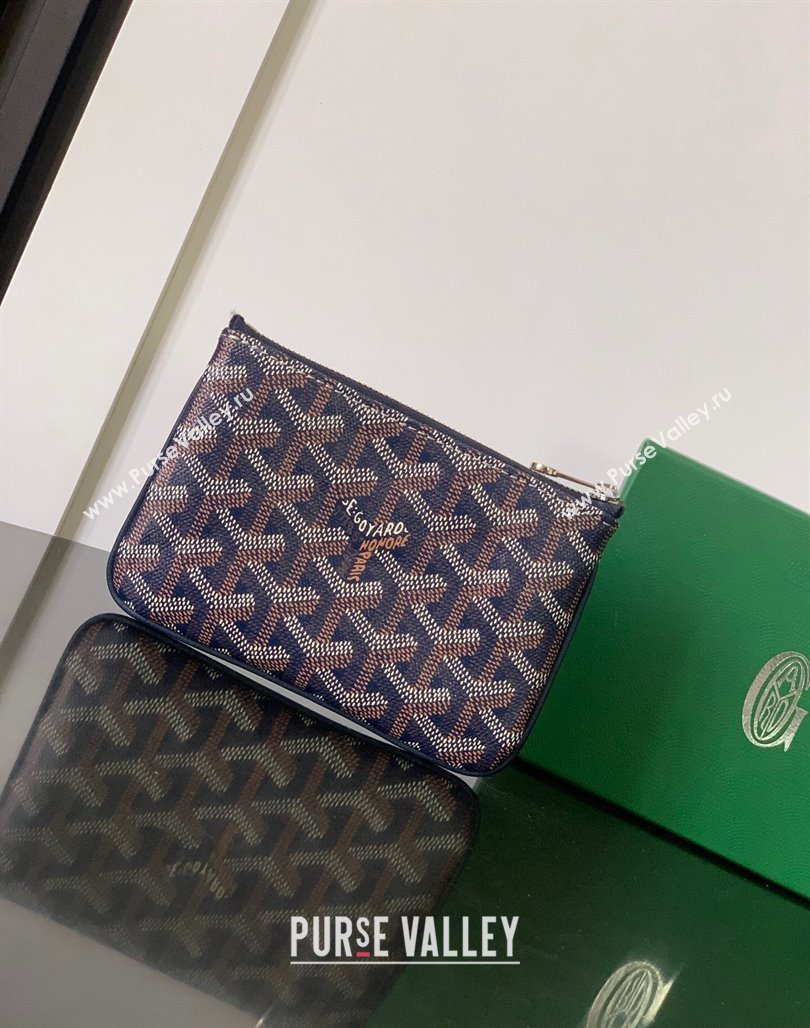 Goyard Senat Mini Pouch Navy Blue 2024 1061XS (ZHANG-240527060)