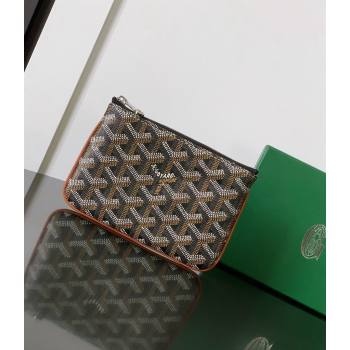 Goyard Senat Mini Pouch Brown 2024 1061XS (ZHANG-240527061)