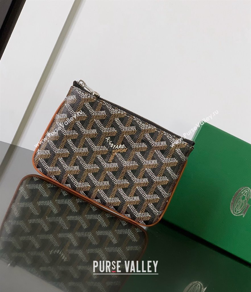 Goyard Senat Mini Pouch Brown 2024 1061XS (ZHANG-240527061)