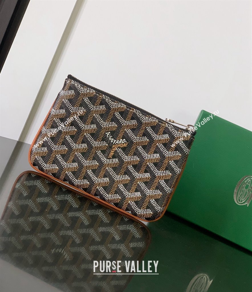 Goyard Senat Mini Pouch Brown 2024 1061XS (ZHANG-240527061)