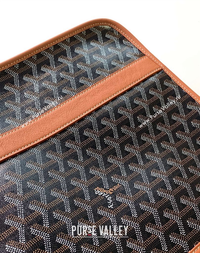 Goyard Bourgogne Briefcase Top Handle bag Brown 2024 8825 (ZHANG-240527064)