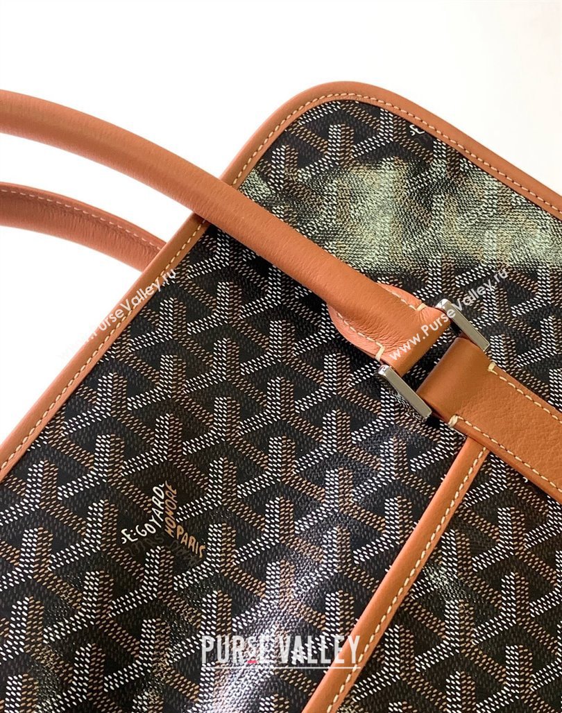 Goyard Bourgogne Briefcase Top Handle bag Brown 2024 8825 (ZHANG-240527064)