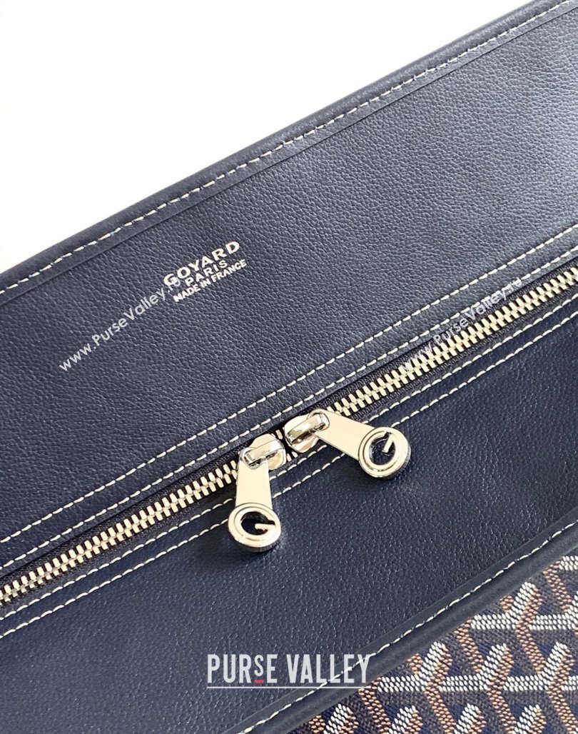 Goyard Bourgogne Briefcase Top Handle bag Navy Blue 2024 8825 (ZHANG-240527065)