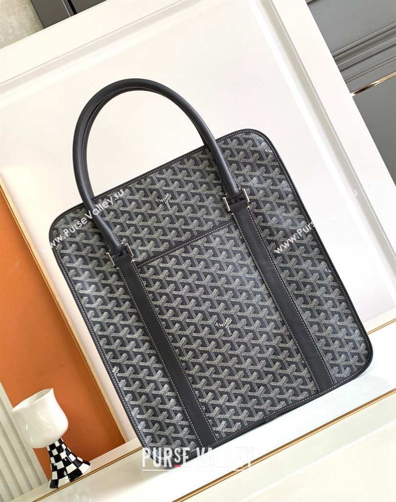 Goyard Bourgogne Briefcase Top Handle bag Grey 2024 8825 (ZHANG-240527066)