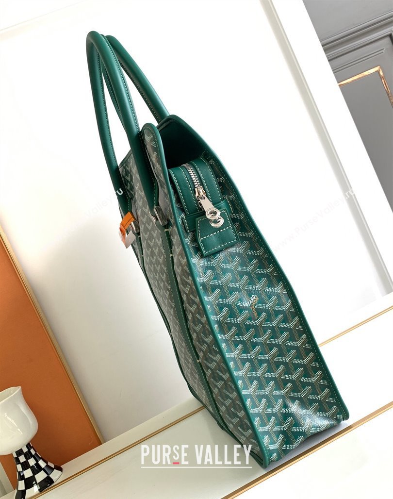 Goyard Bourgogne Briefcase Top Handle bag Green 2024 8825 (ZHANG-240527067)