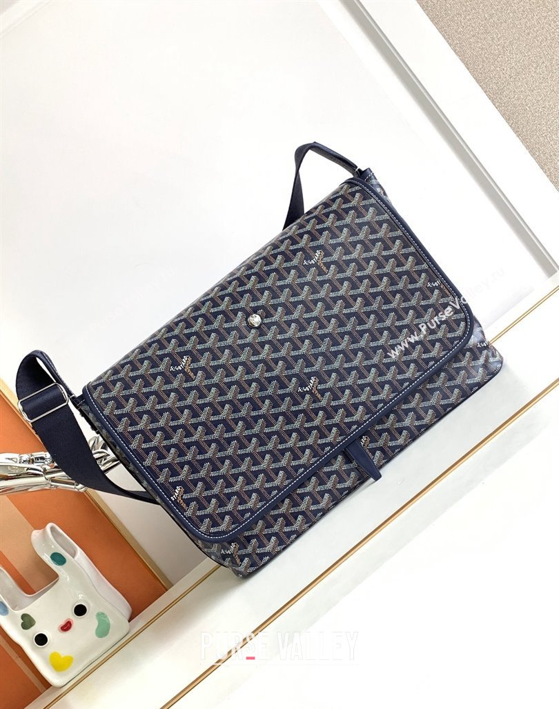 Goyard Capetien MM Messenger Bag Navy Blue 2024 8130 (ZHANG-240527068)