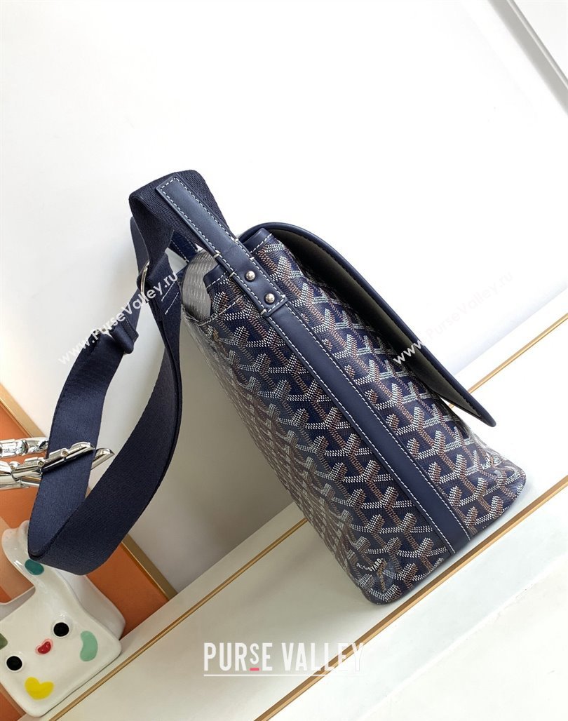 Goyard Capetien MM Messenger Bag Navy Blue 2024 8130 (ZHANG-240527068)