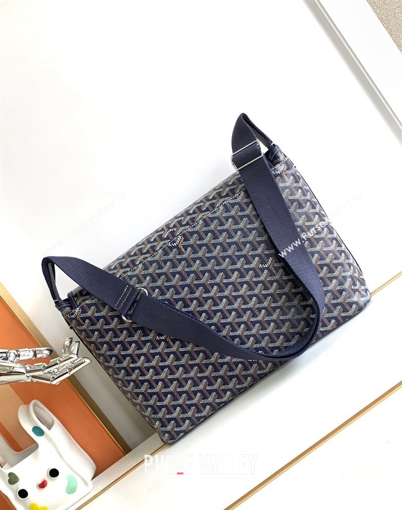 Goyard Capetien MM Messenger Bag Navy Blue 2024 8130 (ZHANG-240527068)