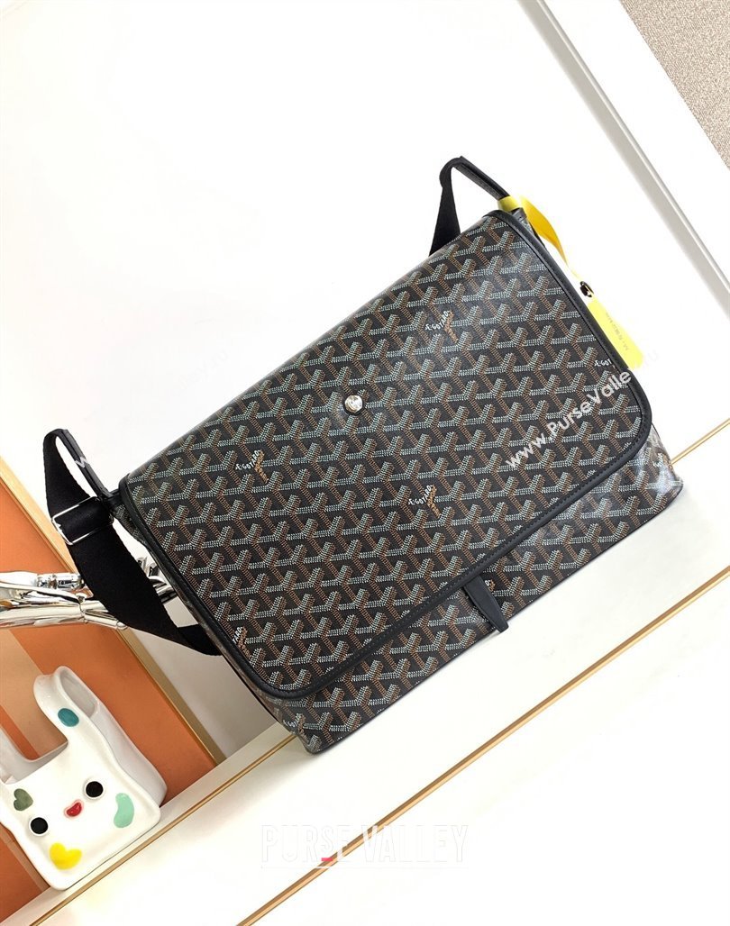 Goyard Capetien MM Messenger Bag Black 2024 8130 (ZHANG-240527069)