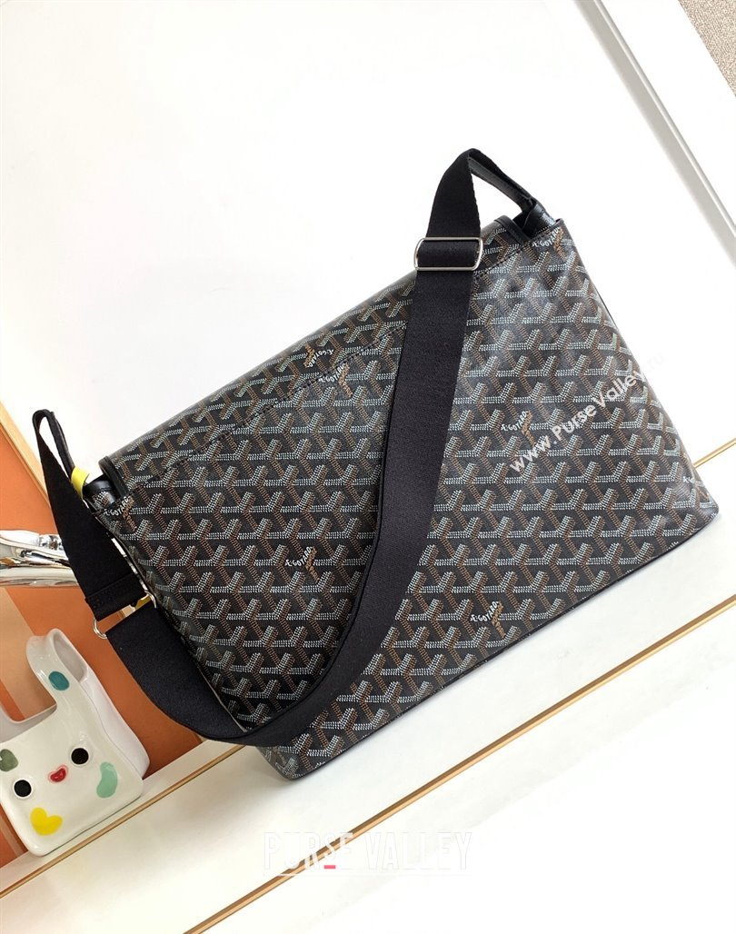 Goyard Capetien MM Messenger Bag Black 2024 8130 (ZHANG-240527069)